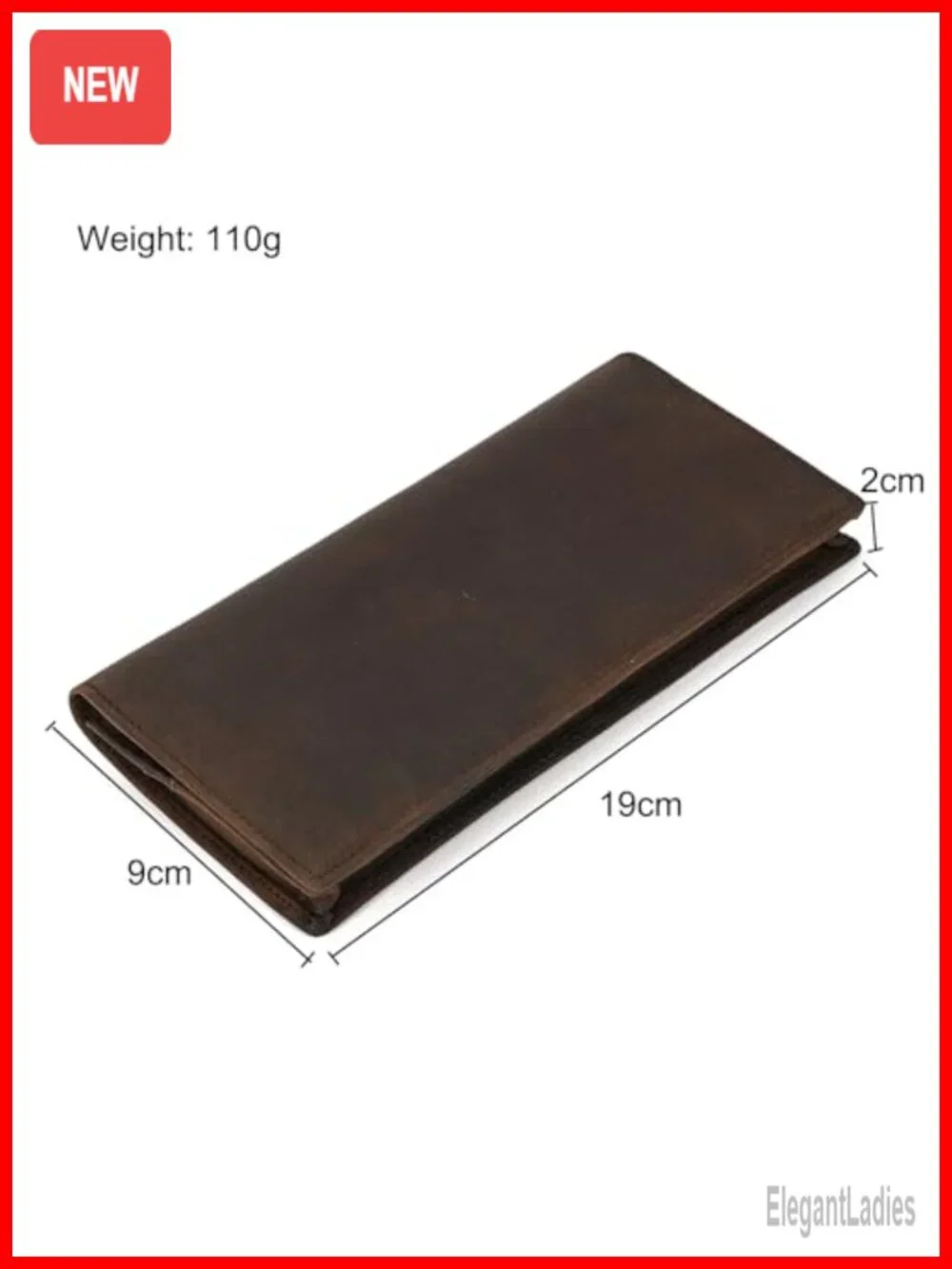 Genuine Leather Long Wallet for Men Large Capacity Purse Clutch Handbag Cash